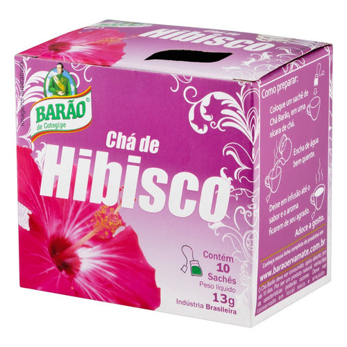 Barao de Cotegipe Cha de Hibisco 10 tea bag - Ace Market