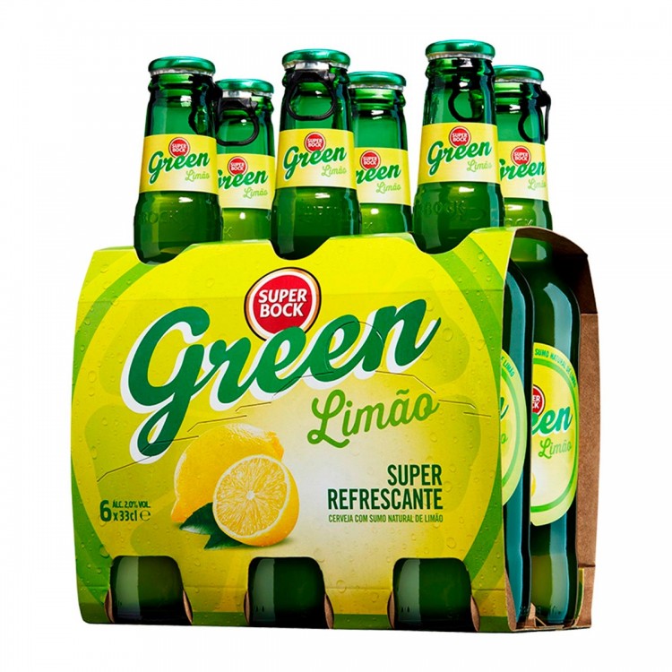 Super Bock Green Lemon 330ml 6x Pack - Ace Market
