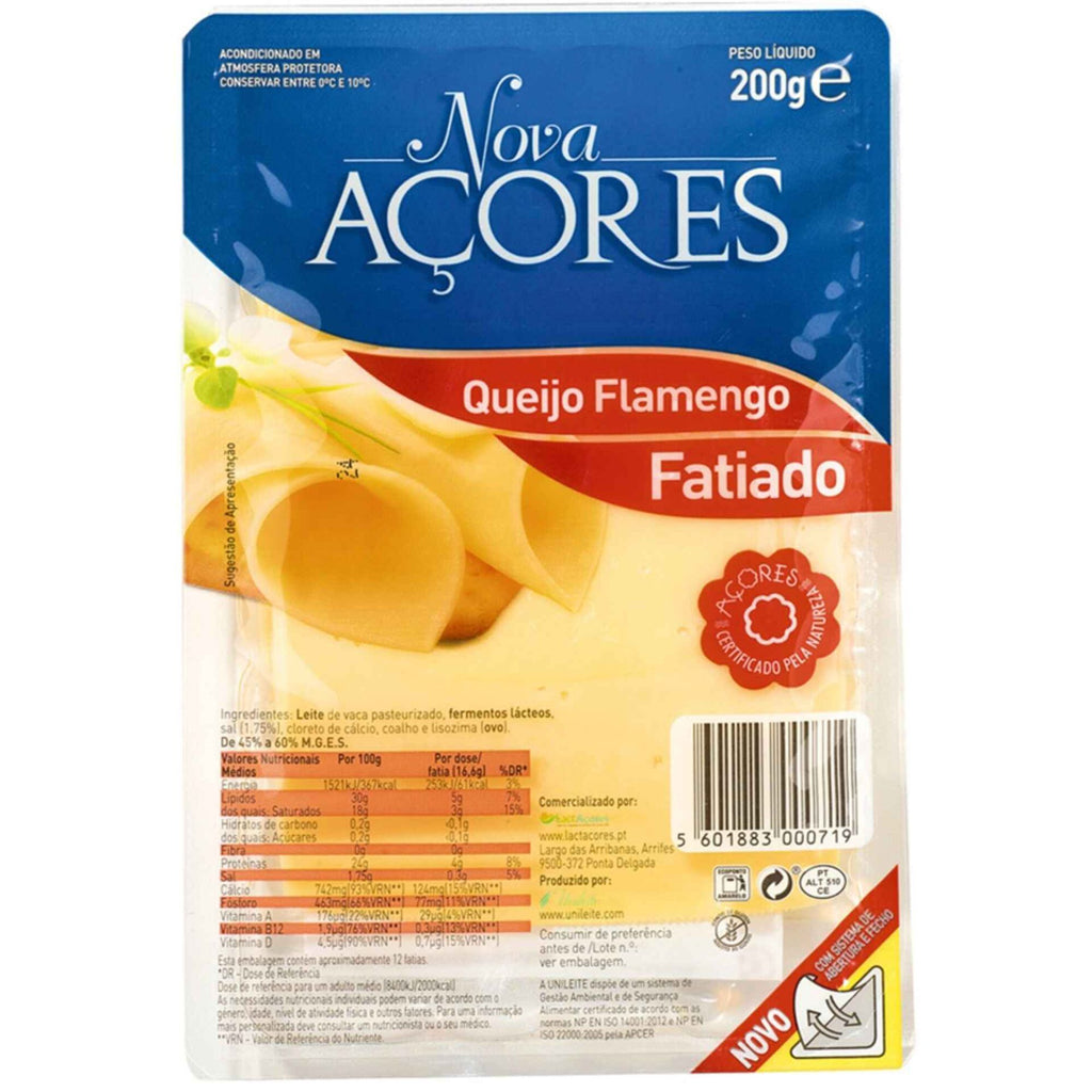 Nova Acores Queijo Flamengo Fatiado 200g - Ace Market