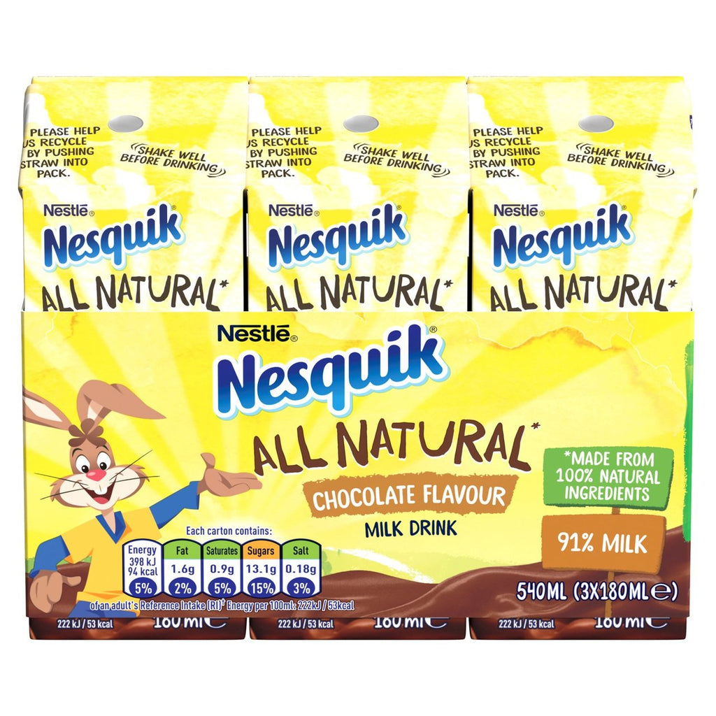 Nesquik Ready To Drink Chocolate Milk 3x180ml - Ace Market