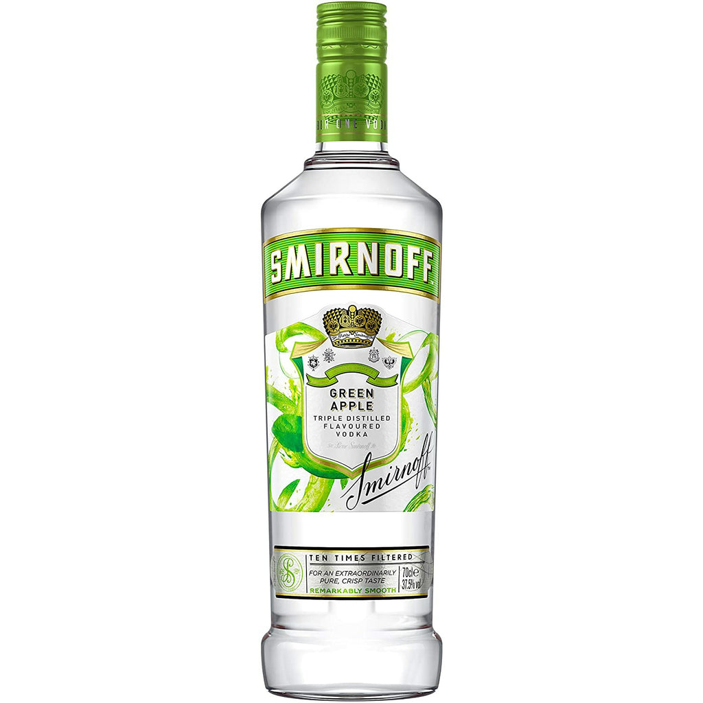 Smirnoff Green Apple Flavoured Vodka 70 cl - Ace Market