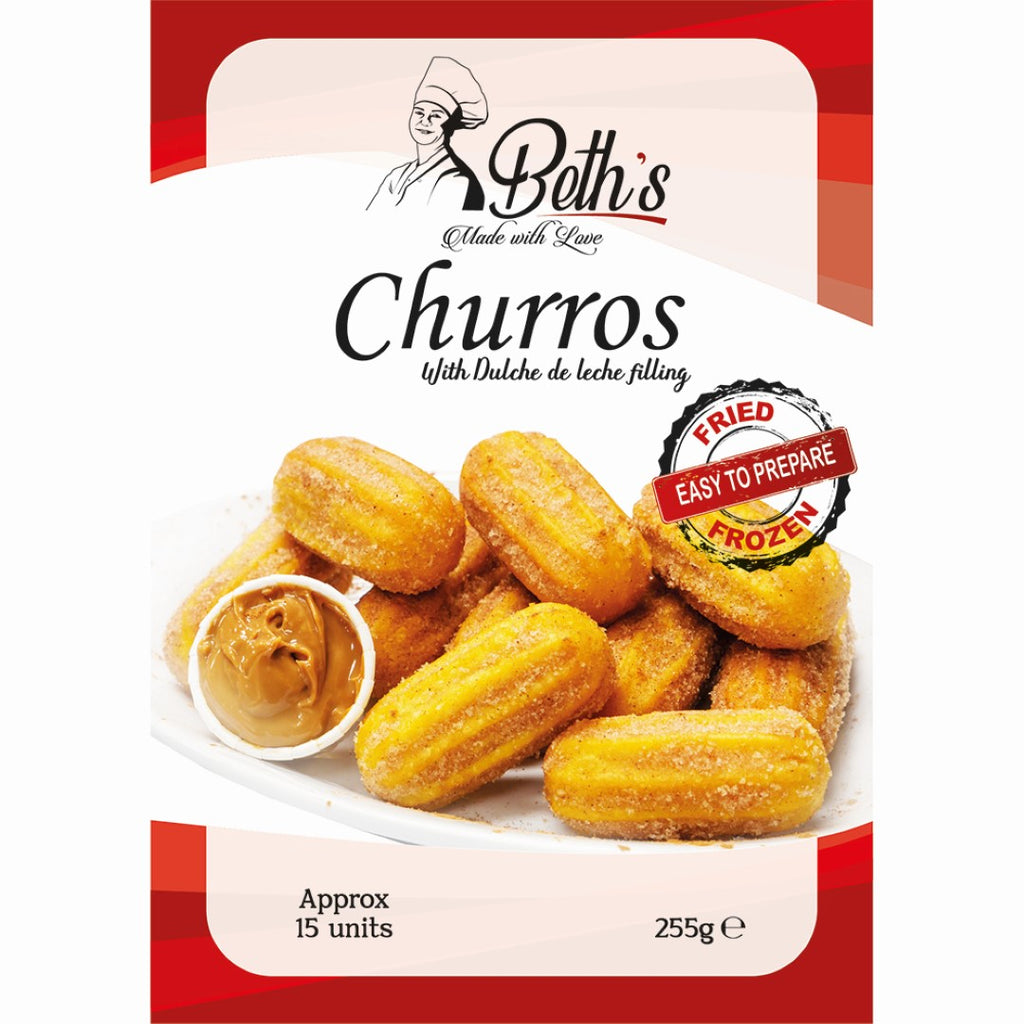 Beth's Fried Frozen Churros with approx 15 units 255g - Ace Market