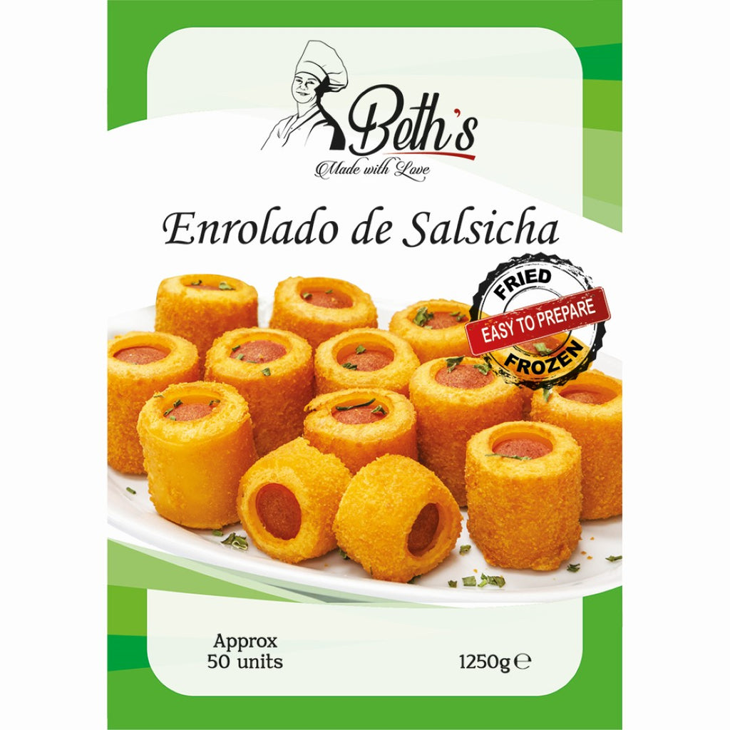 Beth's Fried Frozen Sausage Roll with approx 50 units 1250g - Ace Market