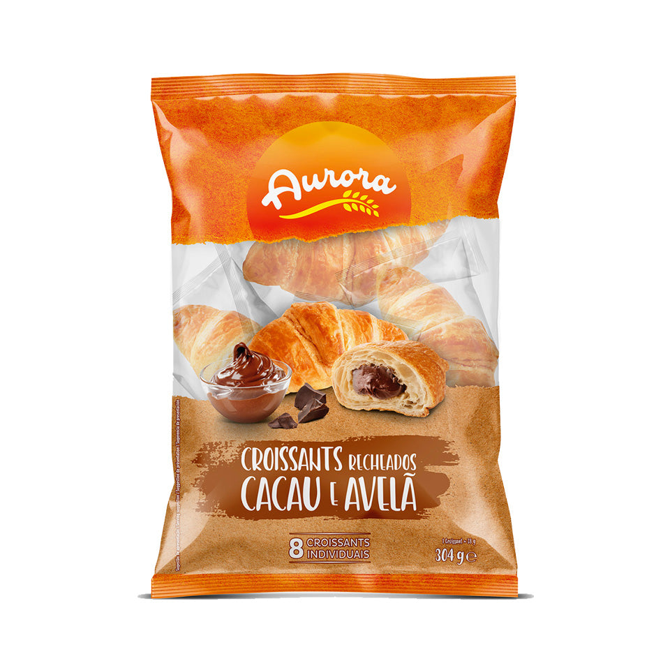 Aurora Croissants Recheados Cacau Avela 304g - Ace Market
