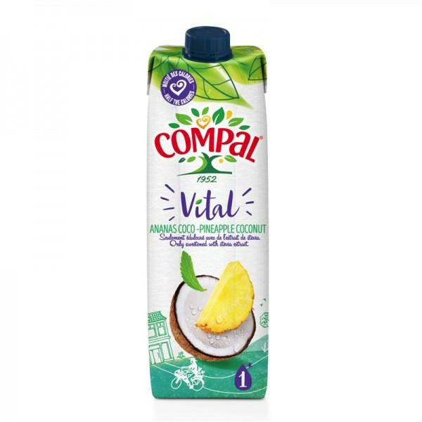 Compal Vital Pineapple and Coconut 1l - Ace Market